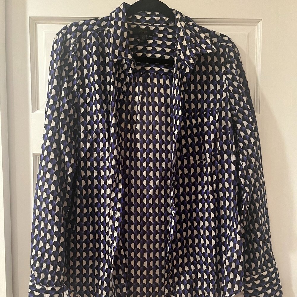 JCrew - Semi-Sheer Button Down, Sz 10